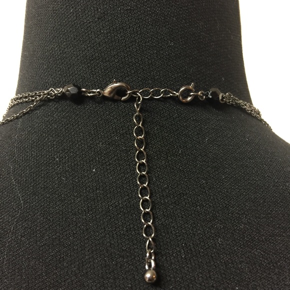 Vintage Pewter Four Strand Statement Necklace - Picture 3 of 4